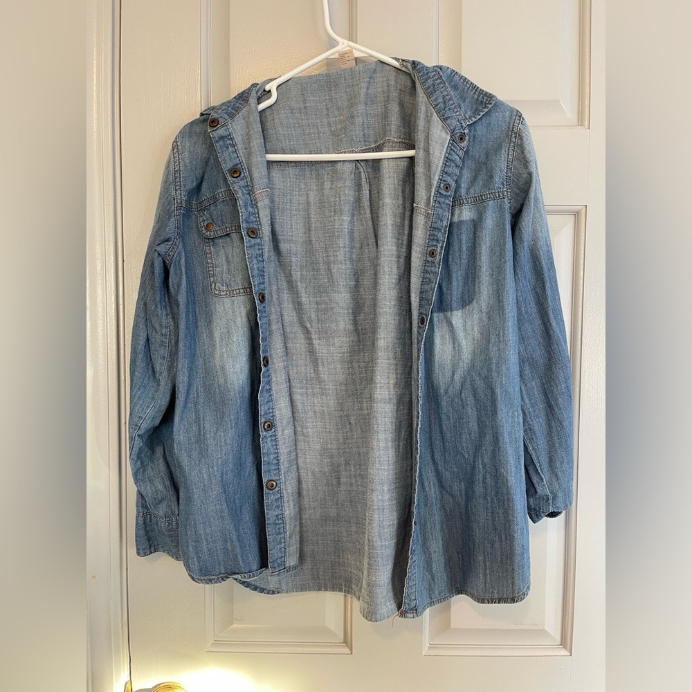Forever 21 Light Blue Denim Shirt